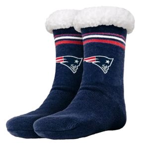NFL Patriots Women's Footy Slipper Socks Size 6-10
